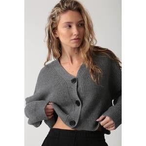 NEW ELECTRIC & ROSE katie sweater in heather grey